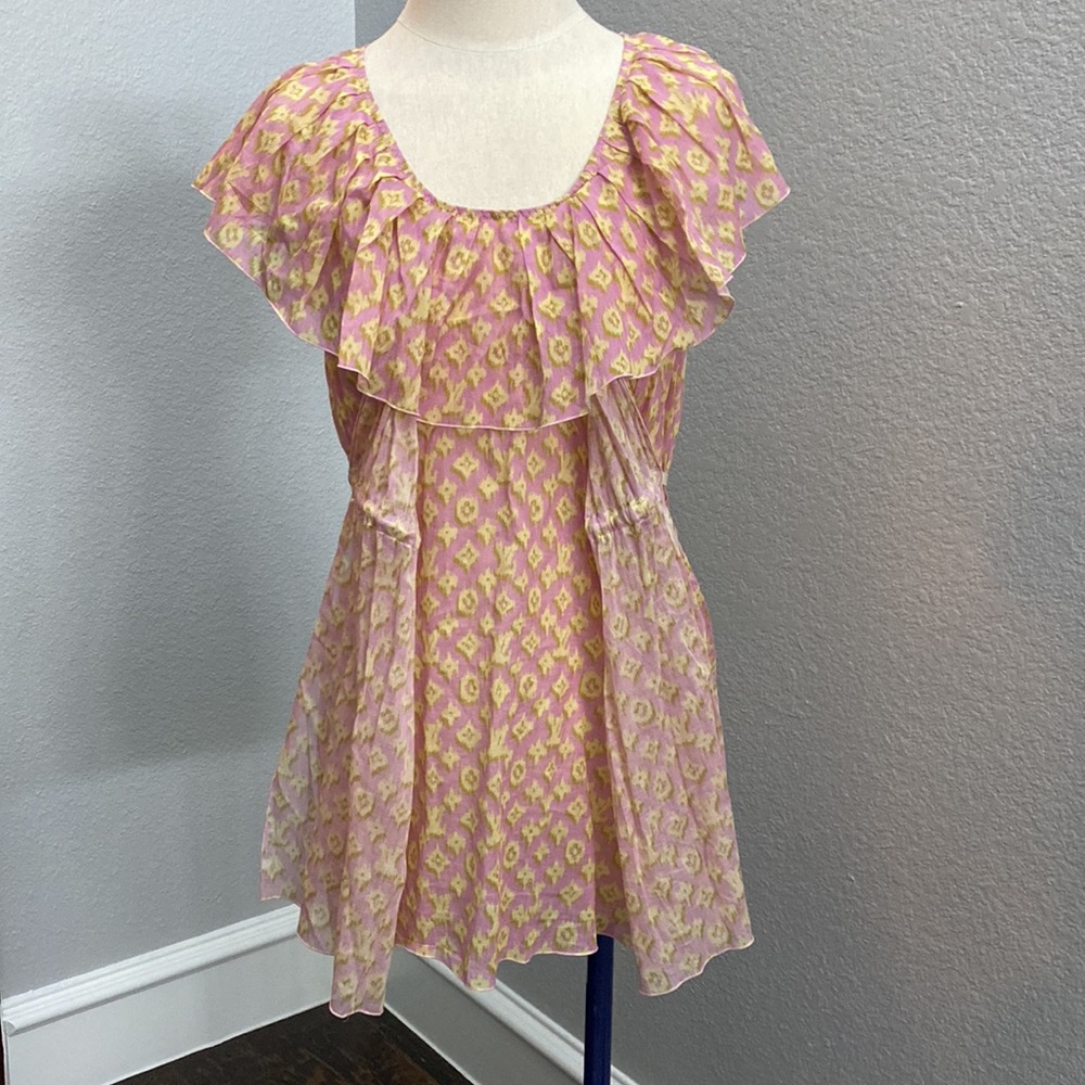 Louis Vuitton LV Monogram Ruffle Layered Mini Dress - 38 - Picture 5 of 16
